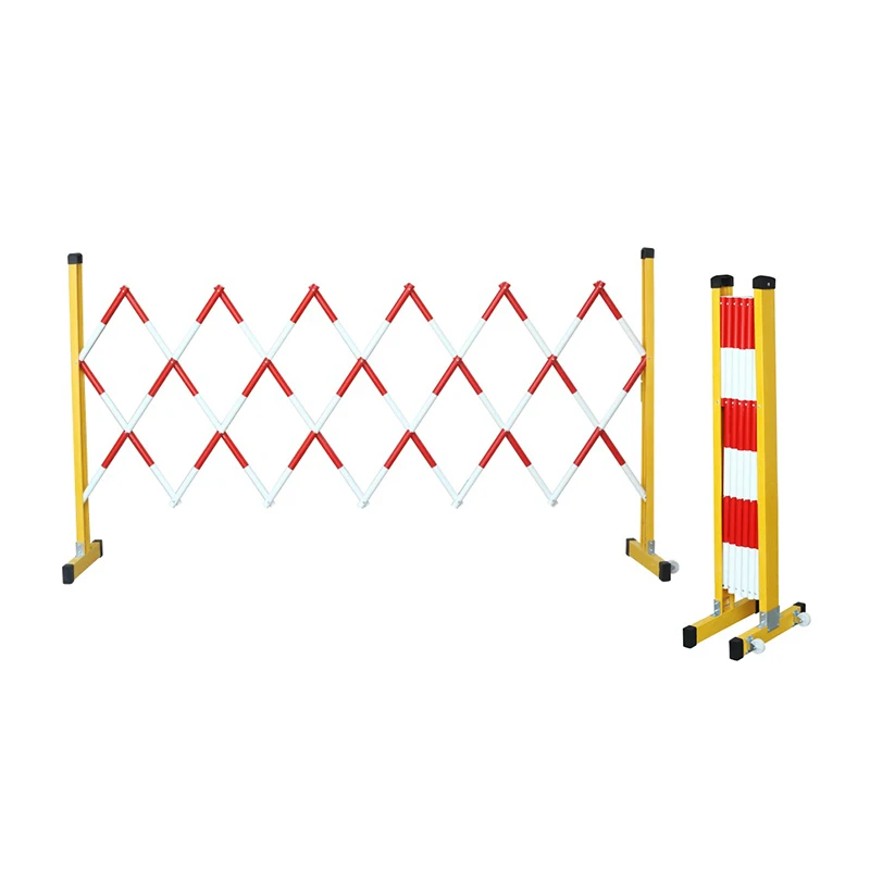 Boutique frp mobile warning safety insulated telescopic fence insulation retractable fences fiberglass fence