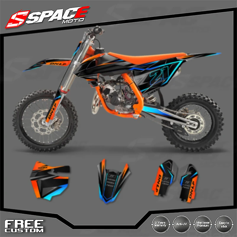 

SPACE For KTM SX SX85 2018 2019 2020 2021 2022 2023 2024 18-24 Custom Motorcycle Graphics Background Decal Stickers Kits
