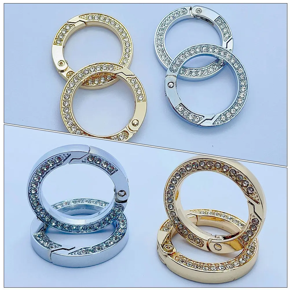 

10Pcs Key Ring Alloy Split Rings Round Metal Keychain for DIY Crafts Car Keys Holder Small Key Rings Accessories