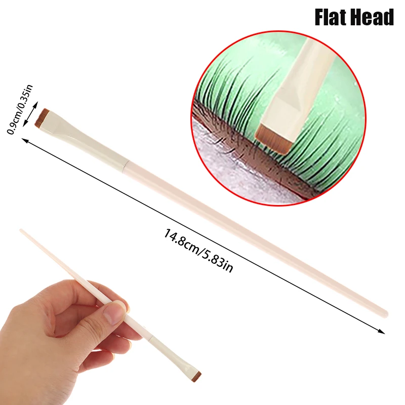 まつげスタイリングブラシ フラットヘッド パーマブラシ ラミネーション まつげセパレートツール まつげエクステ用品 ツール ラッシュリフトツール