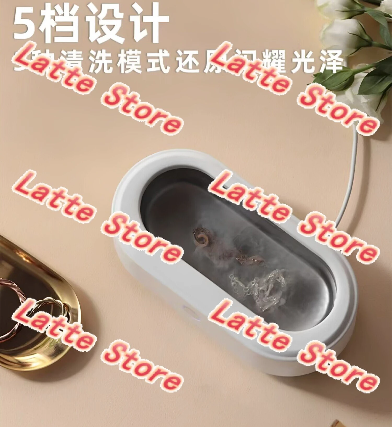 Household Ultrasonic Cleaner, Multifunctional Cleaning Machine for Eyeglasses, Jewelry, Dental Tools Daily Deep Stain Removal