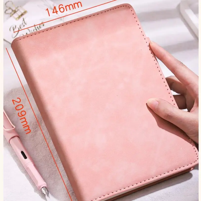 A5 Notebook Thick New Soft Leather Business Notebook Office Student Diary Record Book