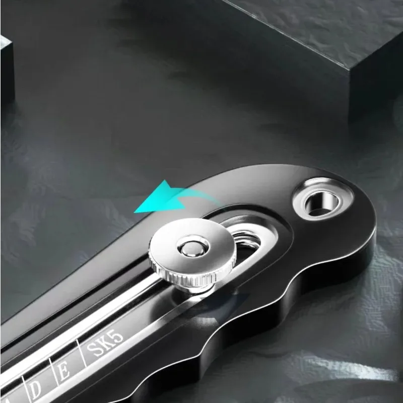 سكينة صناعية من الفولاذ المقاوم للصدأ مع شفرة فولاذية عالية الكربون قابلة للاستبدال لقطع الورق ومستلزمات الطلاب المكتبية #4