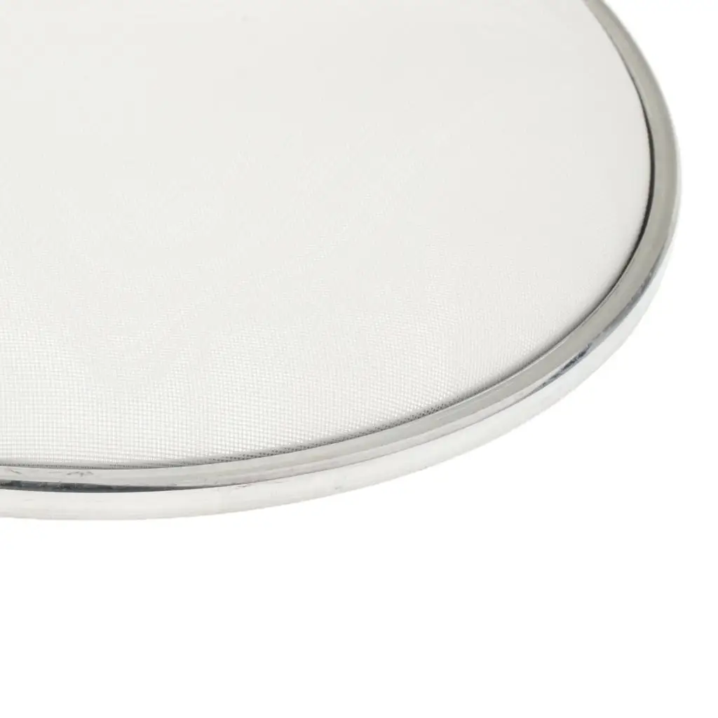 Soundproof Mesh Drum Head White Silent Double Layer Skin Percussion Accessory for Music Students