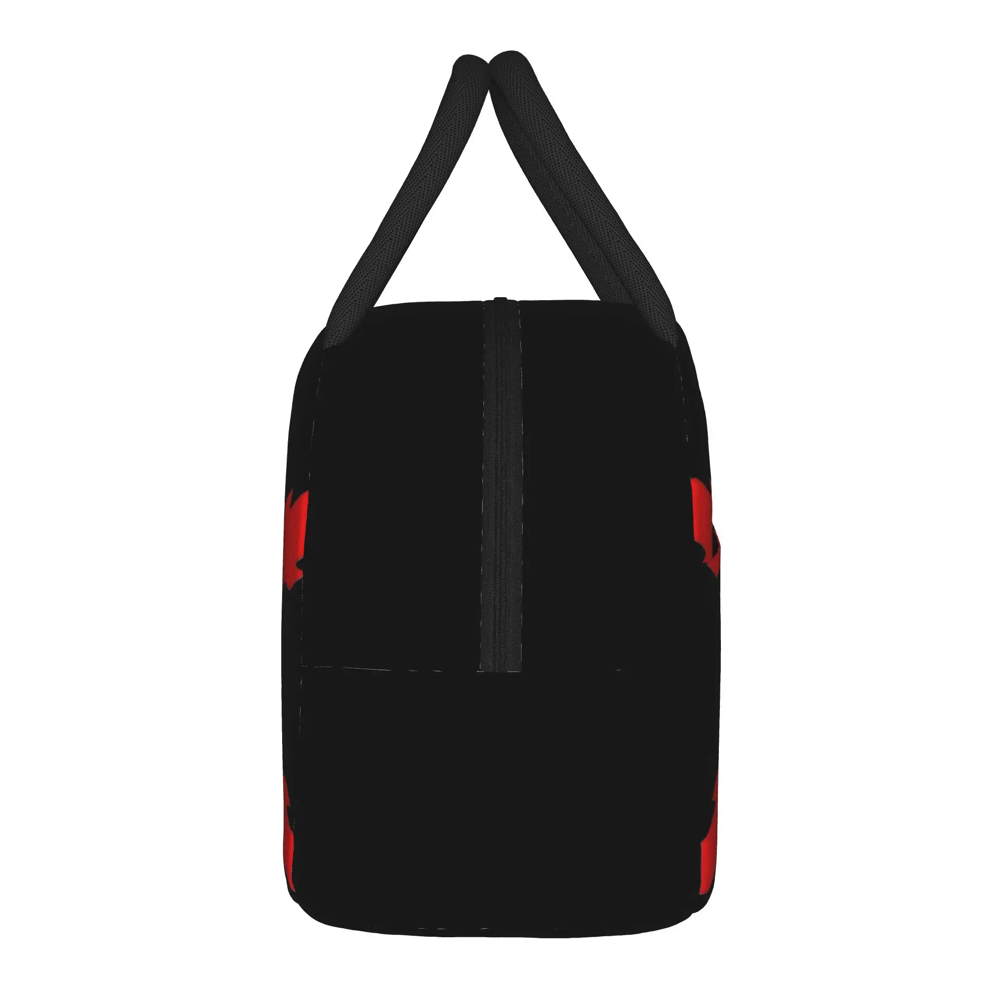Cross of Santiago Insulated Lunch Bag Portable Burgundy Cross Meal Container Cooler Bag Tote Lunch Box Travel Bento Pouch