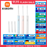 XIAOMI Mijia T100 Sonic Electric Toothbrush Mi Smart Tooth Brush Colorful USB Rechargeable IPX7 Waterproof For Toothbrushes head