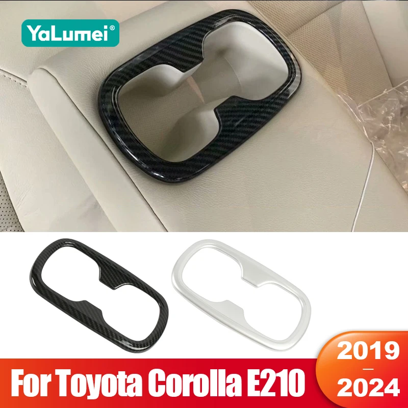 

For Toyota Corolla E210 2019 2020 2021 2022 2023 2024 Hybrid Car Seat Back Row Water Cup Holder Cover Frame Trim Accessories