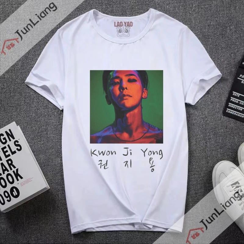 חולצת אישה בסגנון הראג'וקו 2023 Kwon Ji Yong G-DRAGON בגדים אסתטיים גרפיים חולצות טי-שירטים וינטאג' שנות ה-90 בגדים Kpop Zevity Y2k