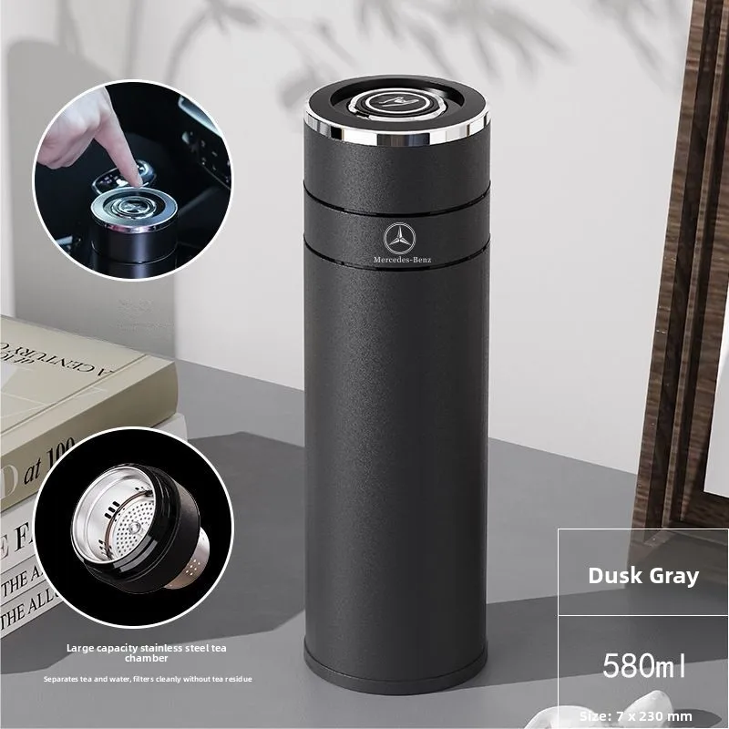 

Термокружка большой емкости для заваривания чая с крышкой One-Touch Quick Open для автомобиля Mercedes-Maybach