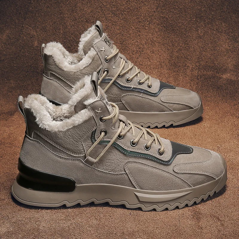 

Brand Men Casual Shoes Fashion Winter Snow Men Platform Sneakers Lightweight Outdoor Running Shoes Non-Slip Men Tenis Shoes New