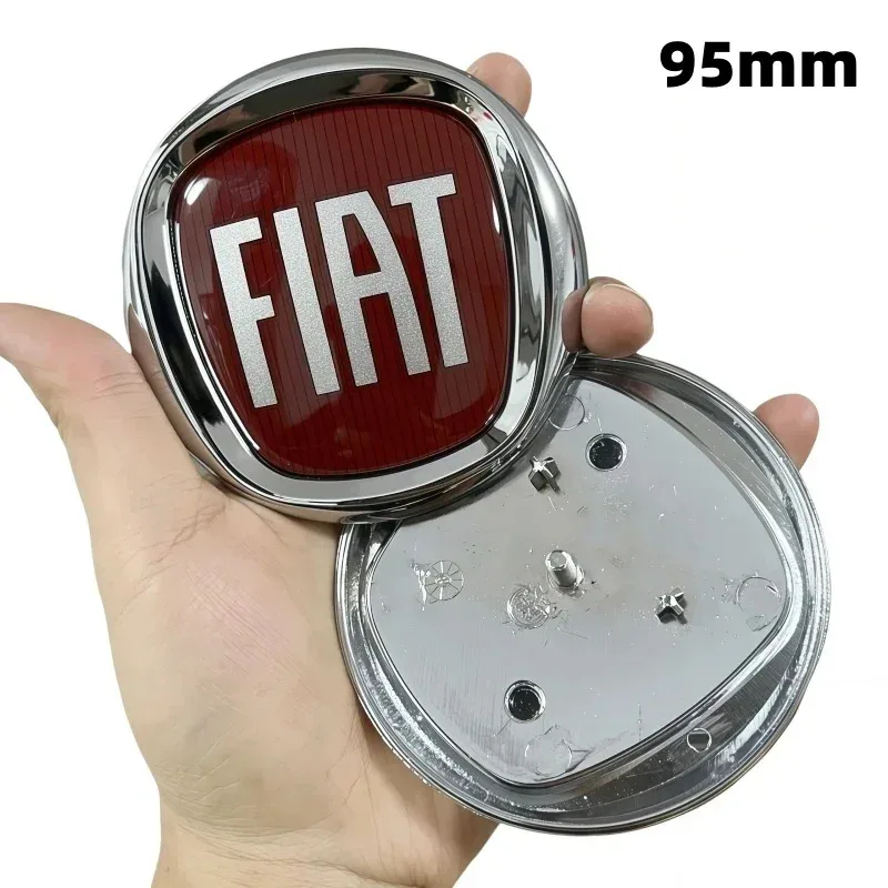 95mm/120mm ABS FIAT Car Hood Acessório-Grill Emblema para Doblo Tipo Ducato Panda Grande Fiorino Punto 500 500X Freemont Stilo