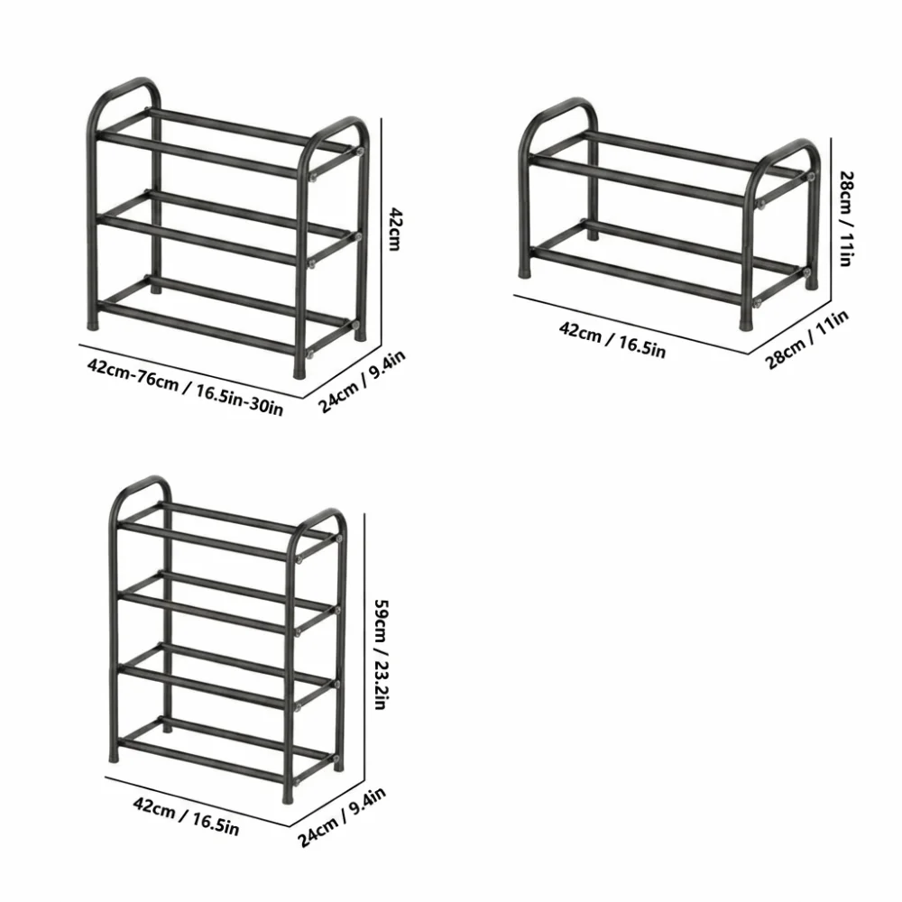 

Гибкая многоярусная полка для обуви: компактный дизайн, простая конструкция, регулируемый органайзер для хранения обуви