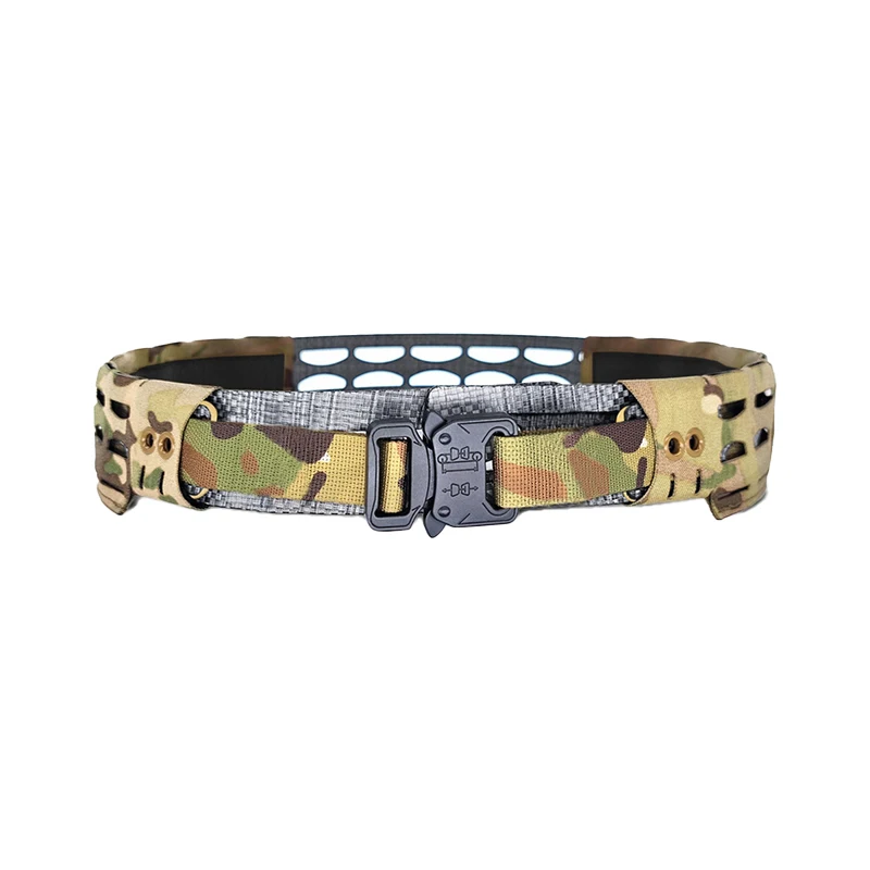 Tactical Raiders HR Curve Design Tactical Belt Inner Outer NIR Compliant MC Multi Camo TR117