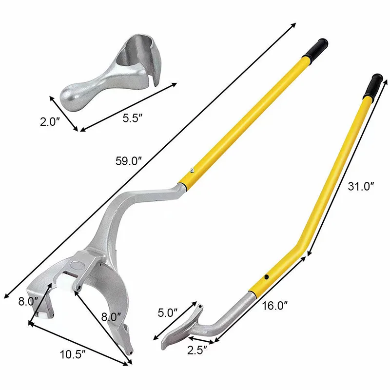 Manual Steel Tire Mount/Demount Tool 17.5'-24.5