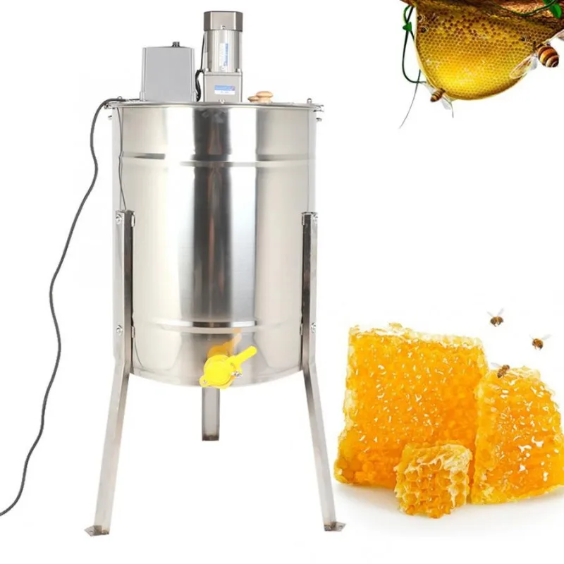 Beekeeping Tools Stainless Steel Four-Frame Electric Honey Centrifuge  Taking  Pressing Honey Throwing