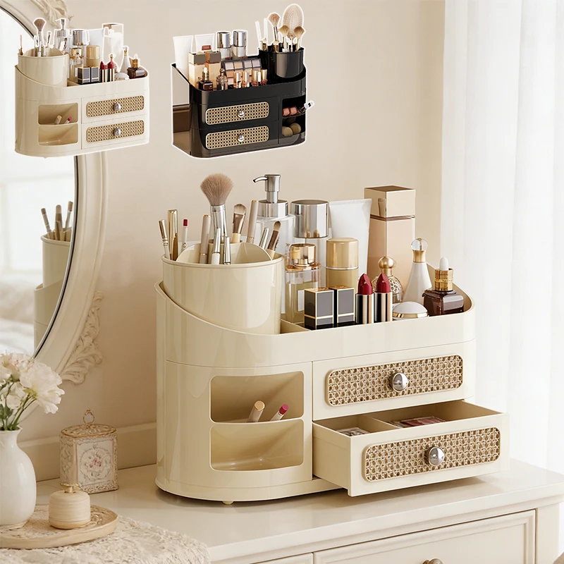 

1pc Cosmetic Organizer with Drawers,Large Capacity Countertop Organizer,Suitable for Dressing Tables, Bathrooms,Bedroom Desktops
