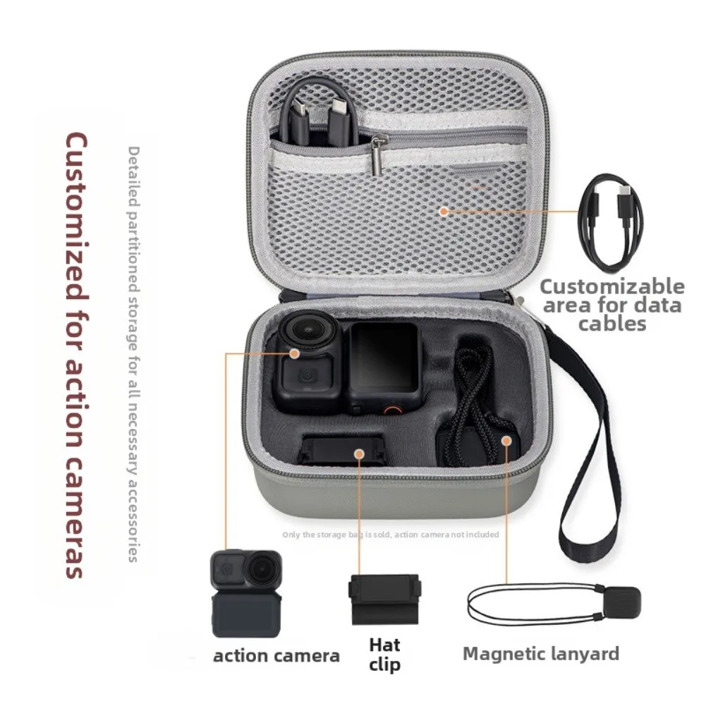 Standard Portable Storage Bag For DJI OSMO-NANO PU 14.5*15.5*6CM Storage Bag Consumer Electronics Sports Action Video Cameras