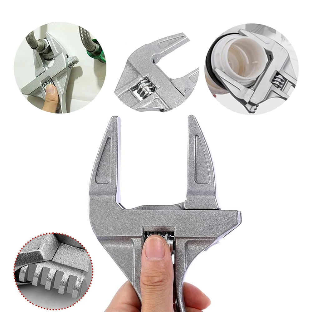 16-68 مللي متر العالمي إصلاح مجموعة الحمام أدوات يدوية كبيرة افتتاح الأنابيب وجع الجوز مفتاح قابل للتعديل المفك أداة إصلاح الحمام
