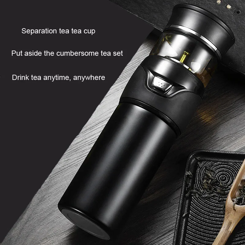 Thermos Bottle Stainless Steel Tea Partition Thermo Cup Glass Tea Strainer Thermos Mug Bottle Vacuum Flask Bottles