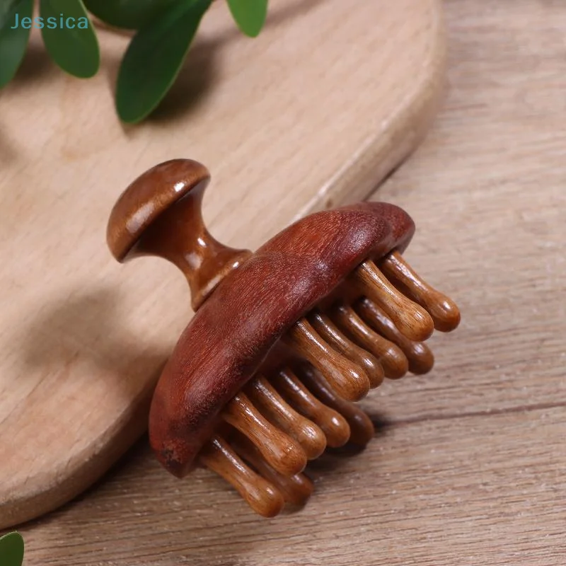 

♥Wide-tooth Massage Comb Sandalwood Handheld Scalp Massager Relieve Fatigue Universal For The Whole Body