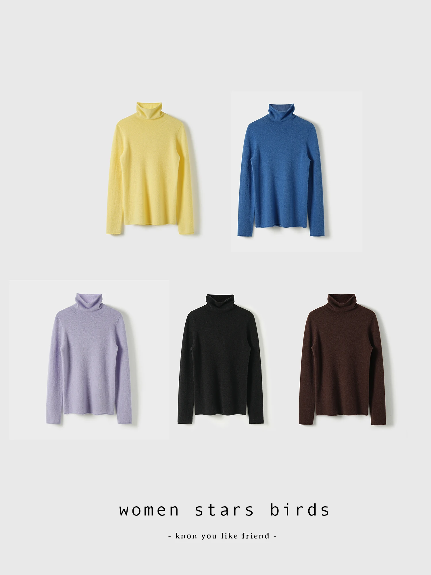 

Women's Soft Wool Base irt Sl One-Piece Crtrolled Collar Ribbed Collar Comfortable Long Sve Knitted Sweater