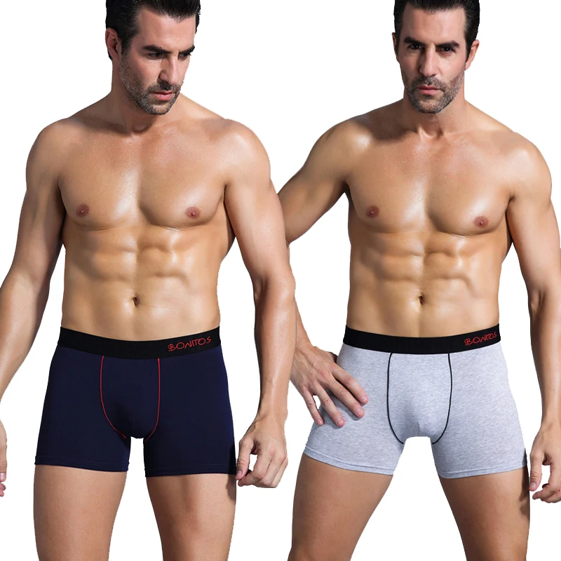 Boxer en Coton pour Homme, Sous-Vêtement de Marque, Sexy, de Luxe, 6 Pièces