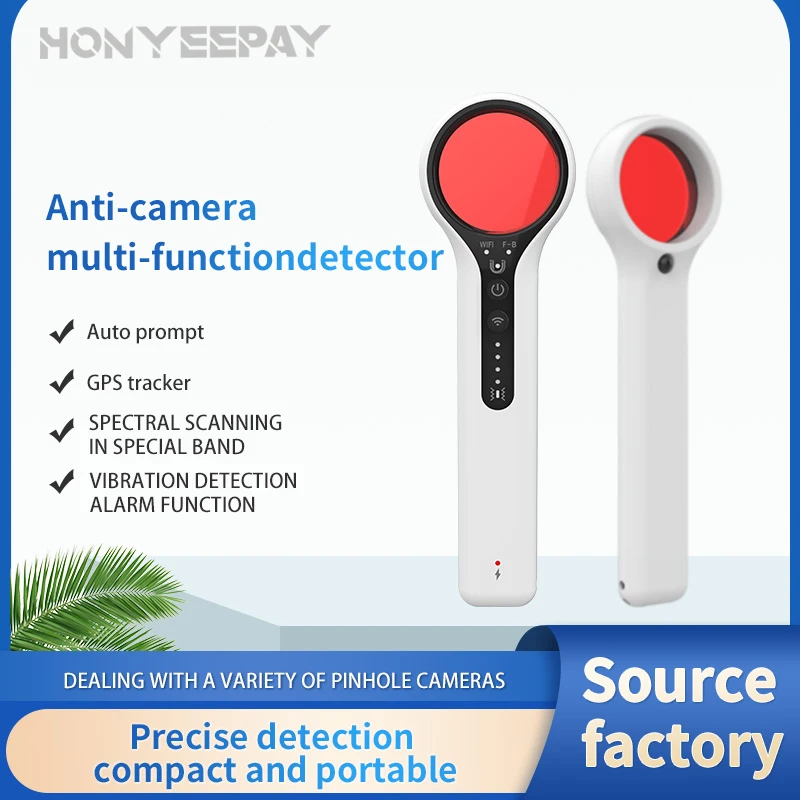 Detector de cámara oculta 4 en 1, dispositivo espía antidiscreto, protección de seguridad, portátil, Mini RF, GPS, wiretap Bug, escáner de todas las