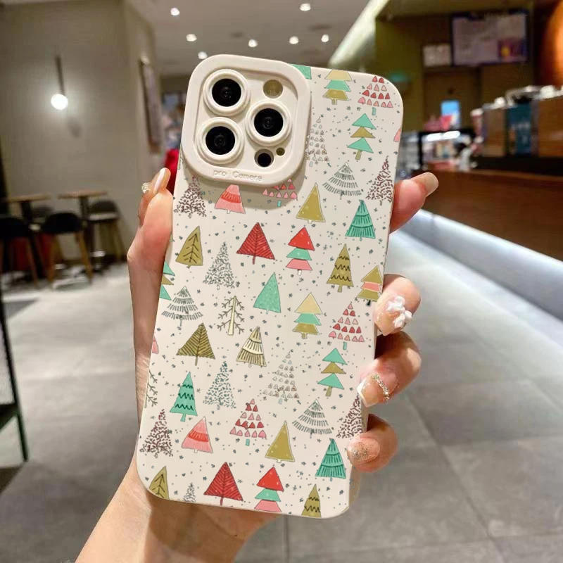 

Nice Christmas Tree Pattern Case For Samsung Galaxy S25 S24 S23 Ultra S22 Plus S21 FE A16 A25 A35 A55 A24 A34 A54 A33 A53 Cover