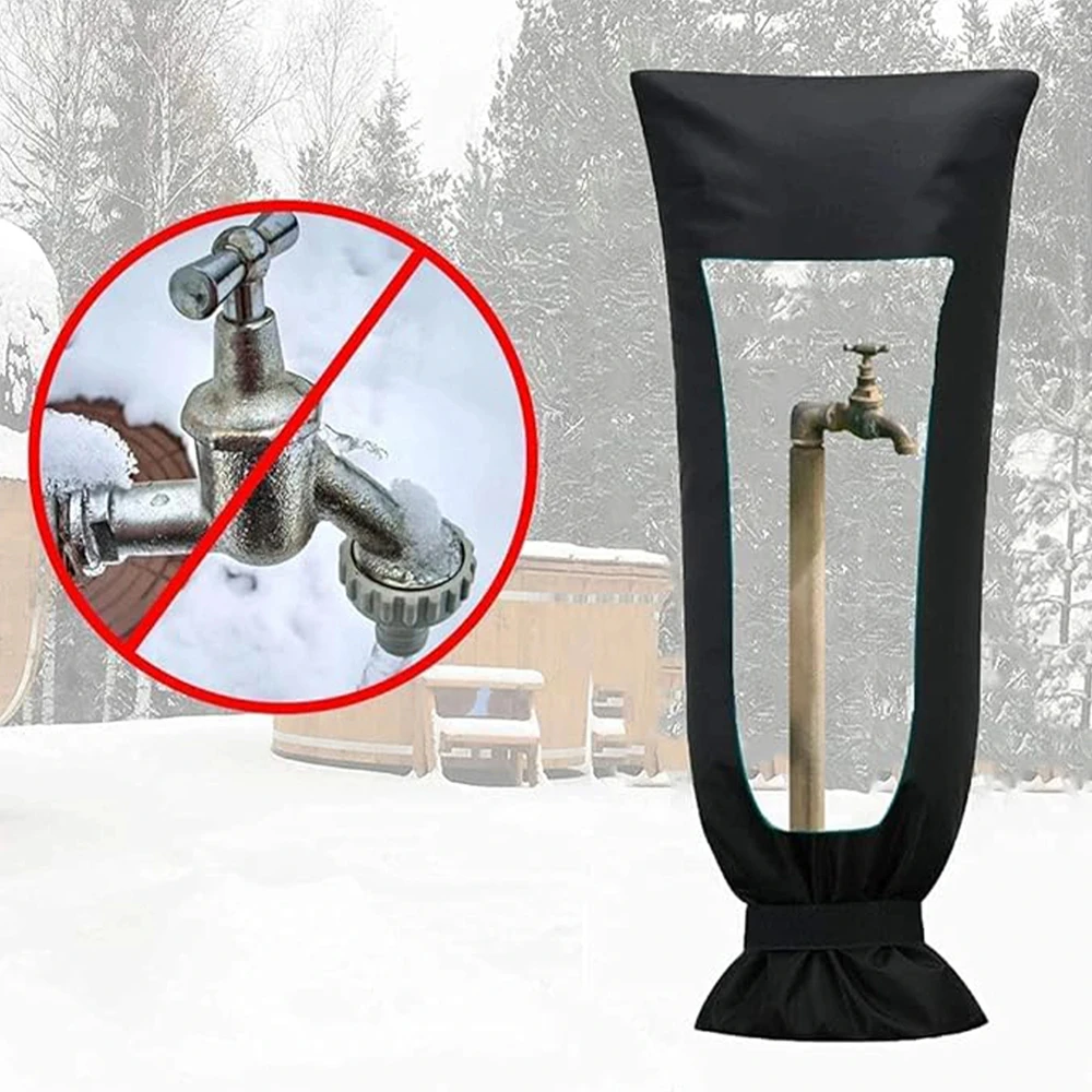 Outdoor Faucet Covers for Winter Freeze Protection Waterproof Spigot Cover Winter Insulated Reusable Hose Bibs Socks Outside