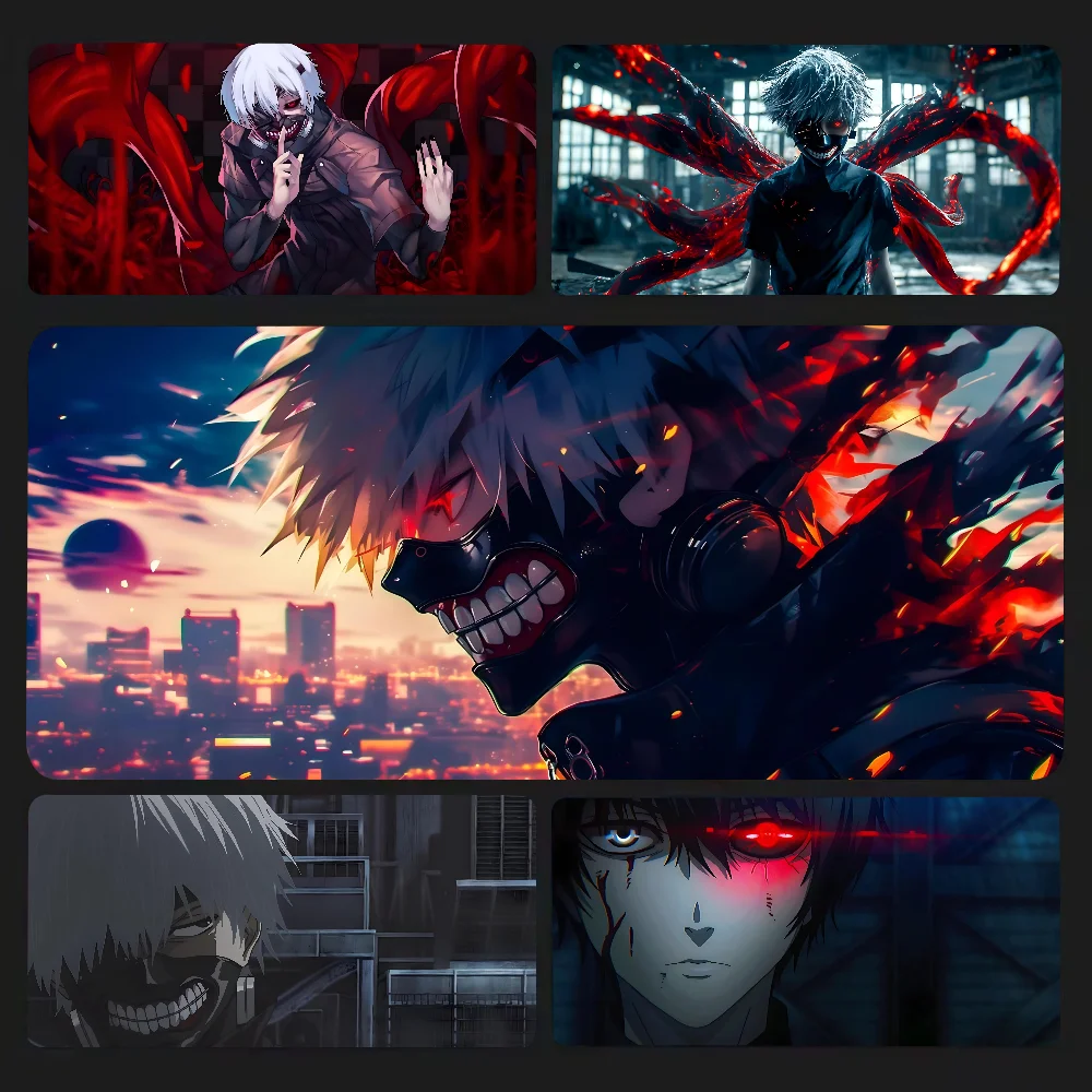 

1pc Hot Blood Anime Tokyo Ghoul Non-slip Mouse Pad Suitable For Office Computers Laptops E-sports Game Desk Mats XXL Keyboard