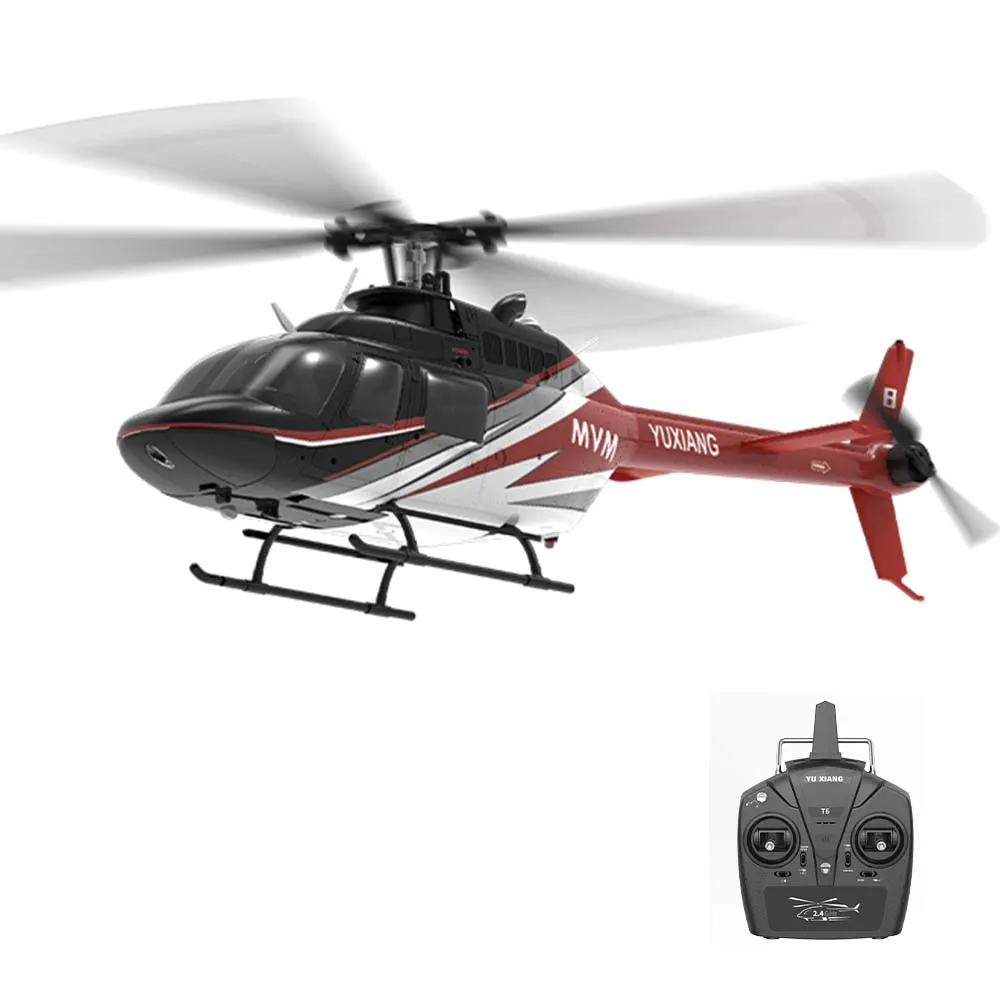 YUXIANG F08 1:27 Bell-206 Scale 2.4G 6CH Altitude Hold Optical Flow Positioning Dual Brushless Motor RC Helicopter