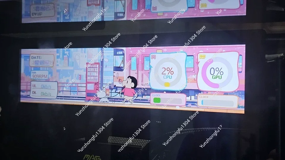 

Smart display chassis secondary screen computer monitoring 9.2 inch usb custom dynamic theme
