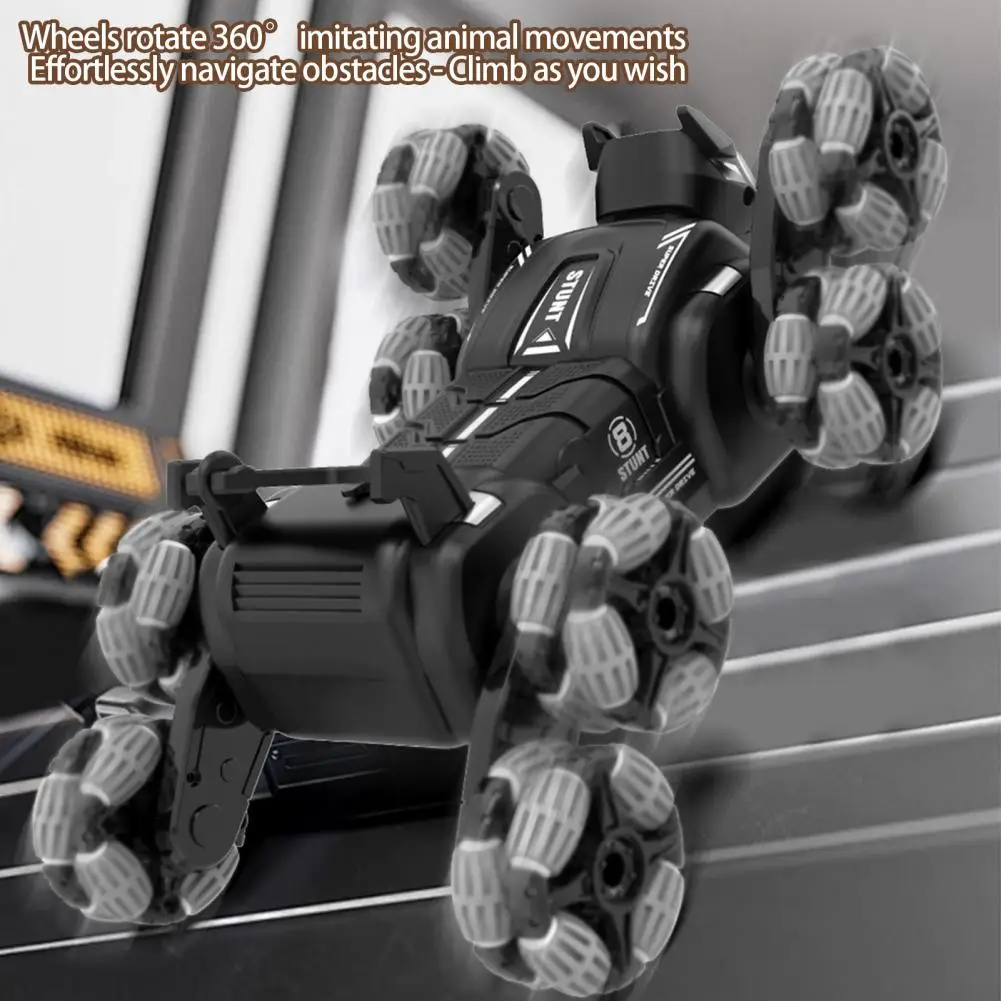 Chien Robot télécommandé 2 4GHz, 8 roues motrices, détection de gestes, chien mécanique intelligent, tout-petits garçons et filles, tous les chiens de cascade RC