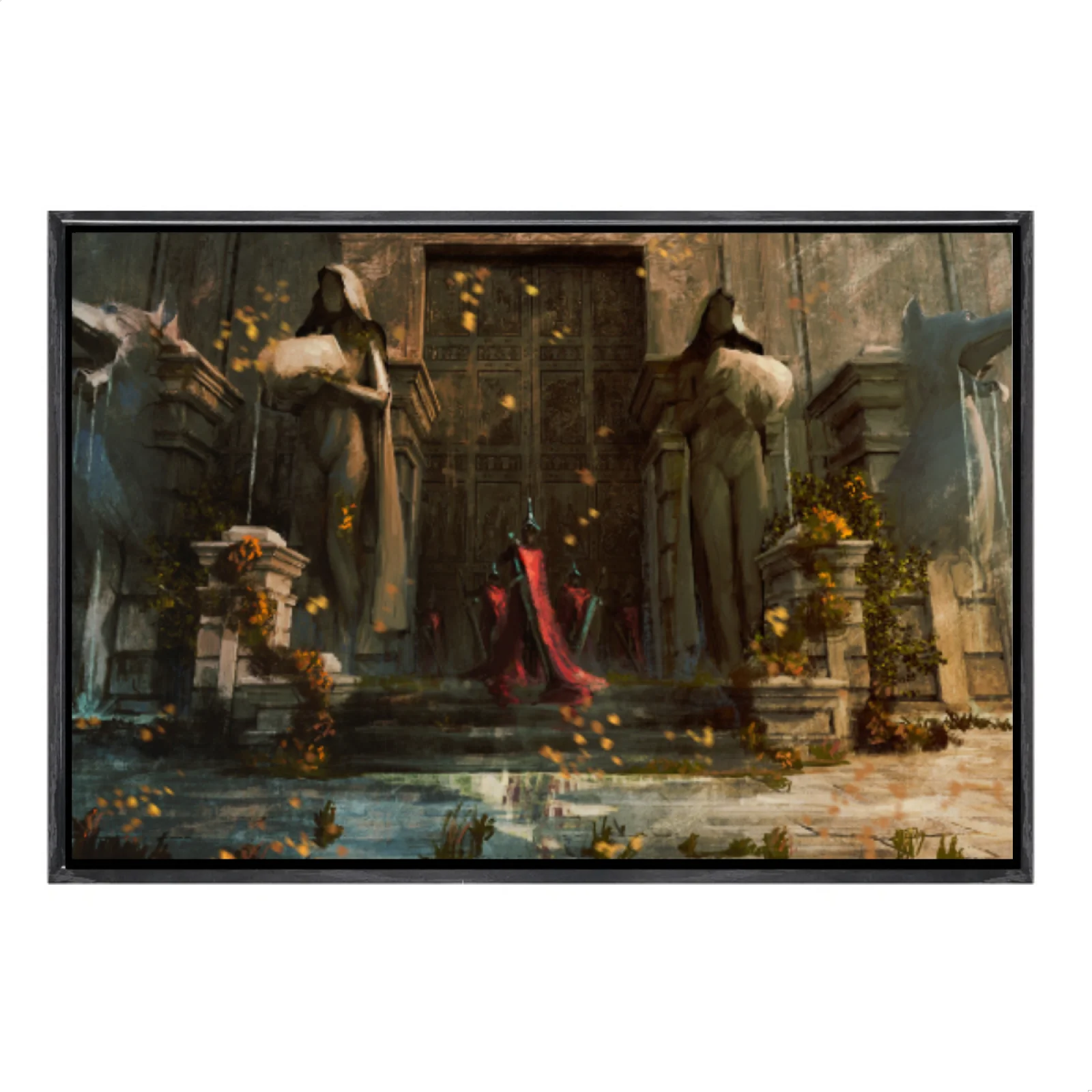 

Japanese Manga Multi-Size Canvas Poster Double Framed Wall Art,Dark Souls Home Decor for Living Room Bedroom