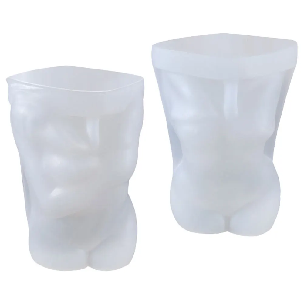 

2 Pcs Mold for Flower Container Planter Vase Bonsai Pot Molds Potted Plant Silicone Planter Mold Epoxy Resin DIY Gifts