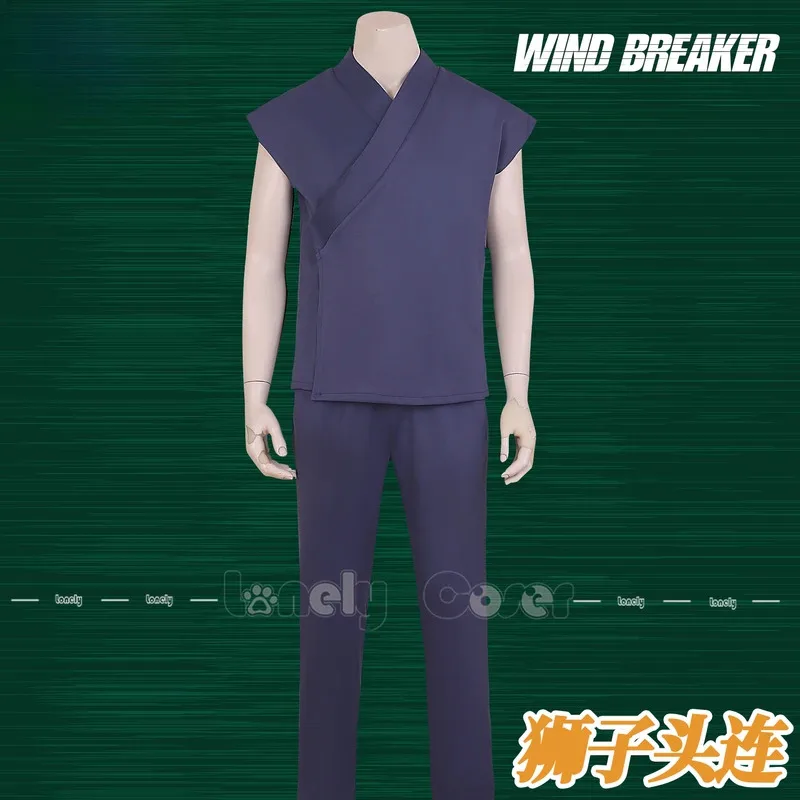OP01 Jo Togame Косплей Костюм Парик Аниме WIND BREAKER Shishitoren Кимоно Униформа Куртка Свитер Очки Choji Tomiyama Hall6Gd@!