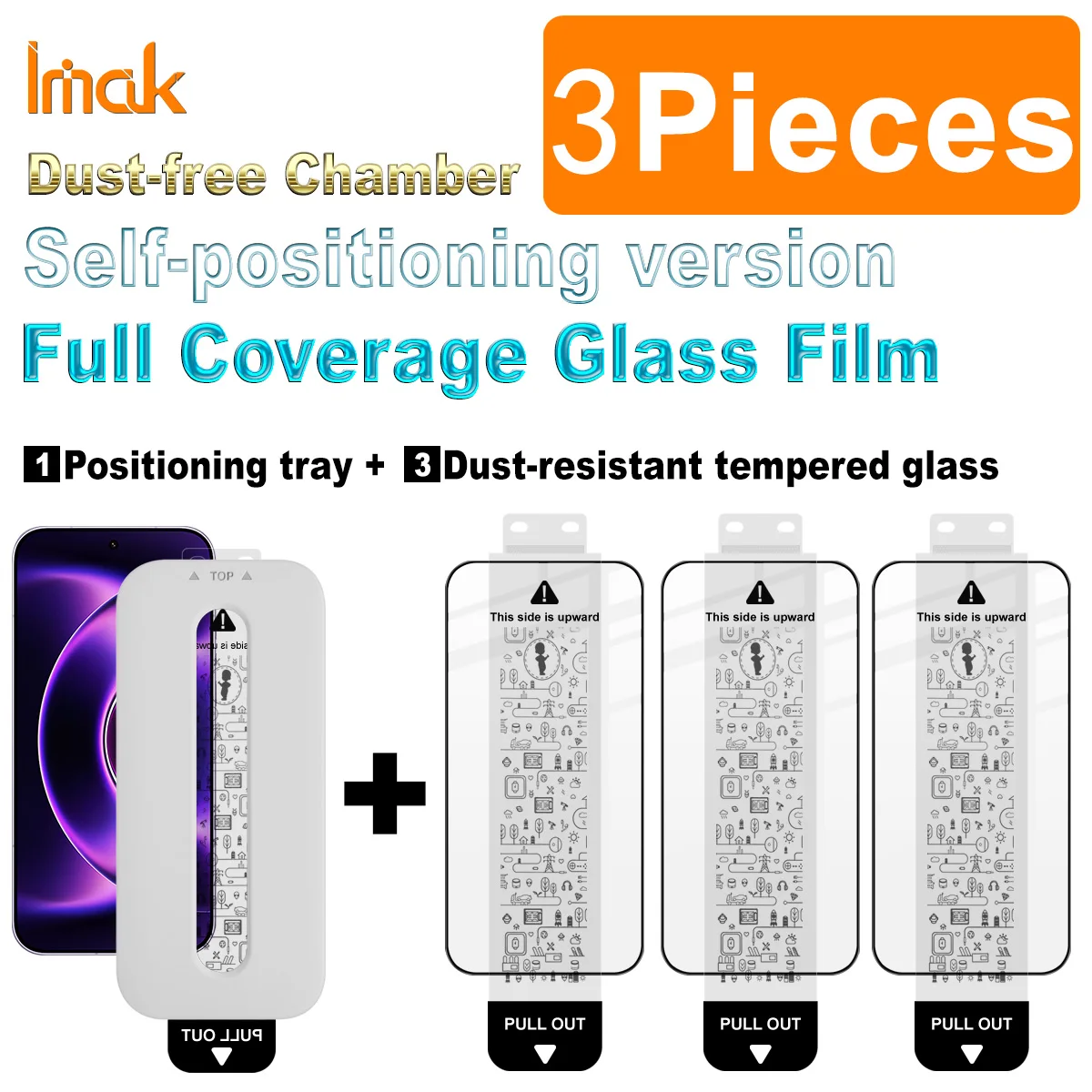

IMAK Pro+ Tempered Glass for Xiaomi 17 Ultra By Leica Dust-free Chamber Locator Film Support Fingerprint