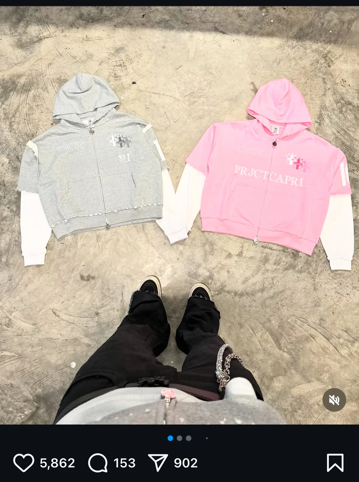 

Capri Project Zip up Hoodie Pure Cotton Hooded Sweatirt with Zipper Splicing Casual Loose Fit Long Sve for Youth