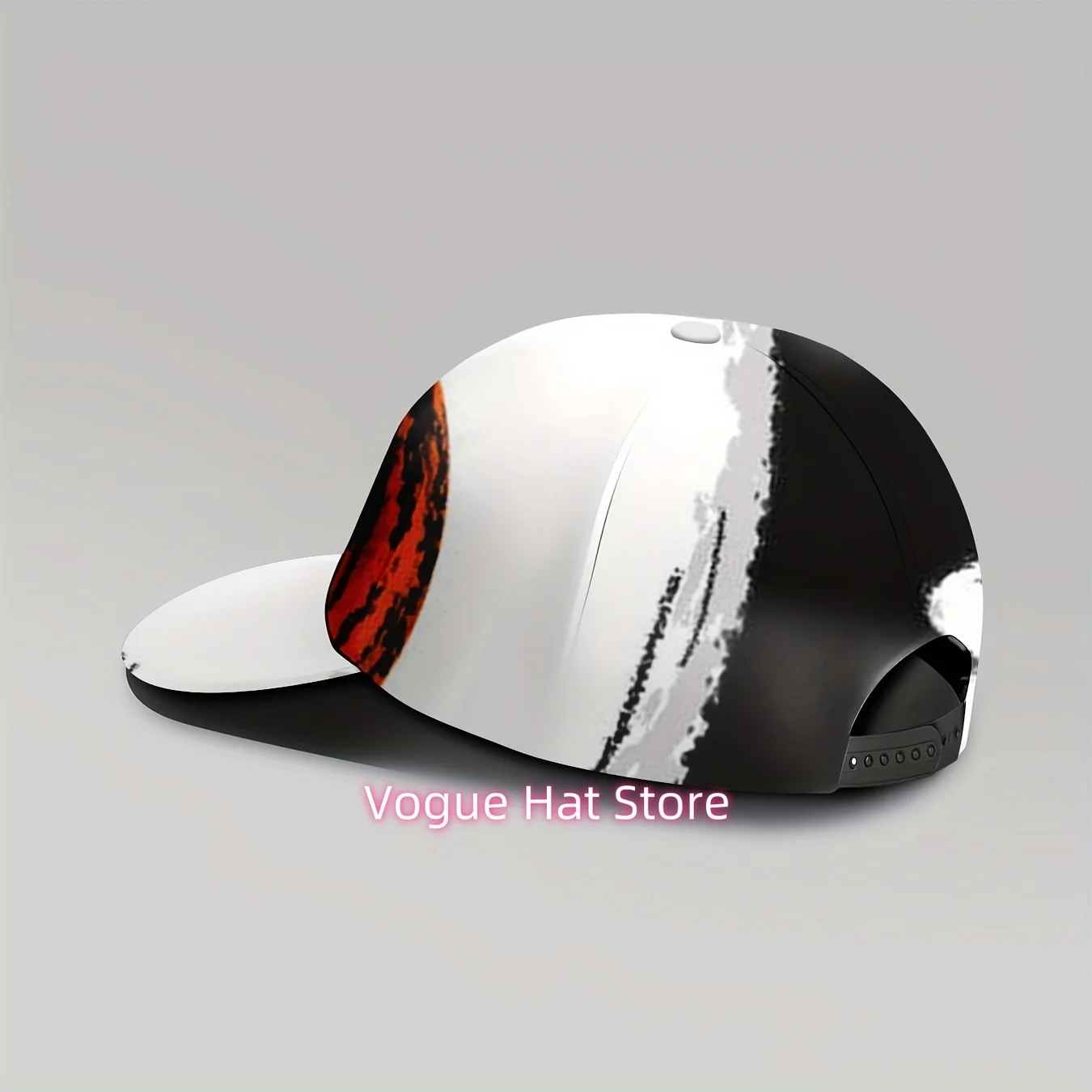 1pc Men' & Unisex Vintage Full-skull Print Baseball Cap - UPF, Adjustable Snapback, Breathable for - Outdoor, Machine Washable -
