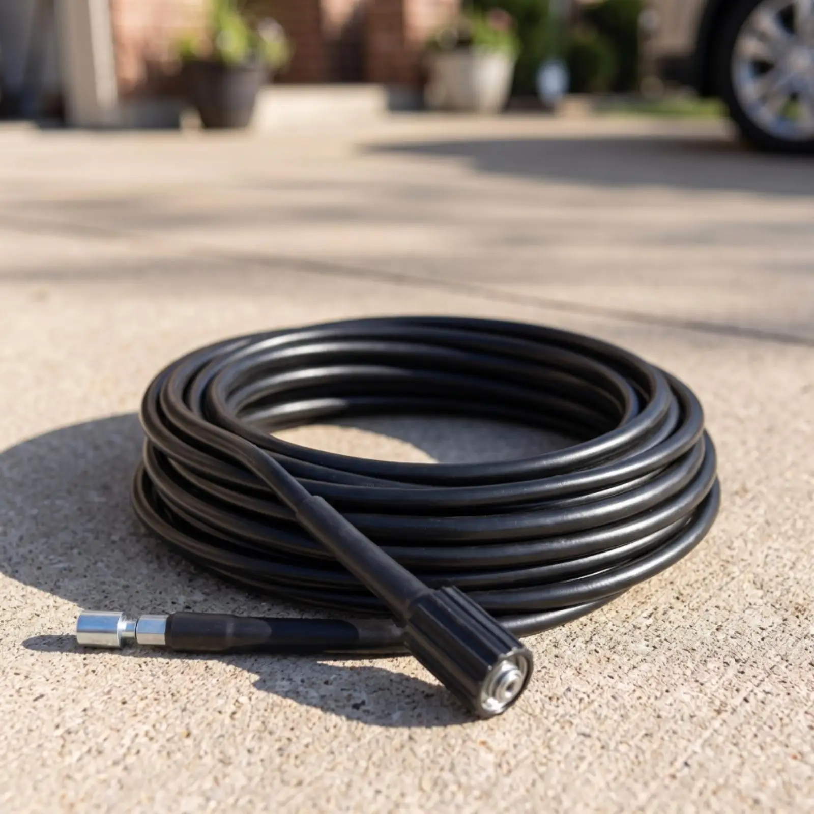 Pressure Washer Hose Flexible High-Pressure Washer Hose Sturdy for Homeowners