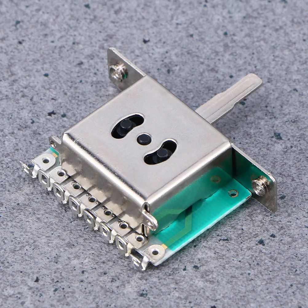 2Sets Electric Guitar 5 Way Pickup Selector Switch Toggle Positioner Smooth Click Action Portable Easy Install