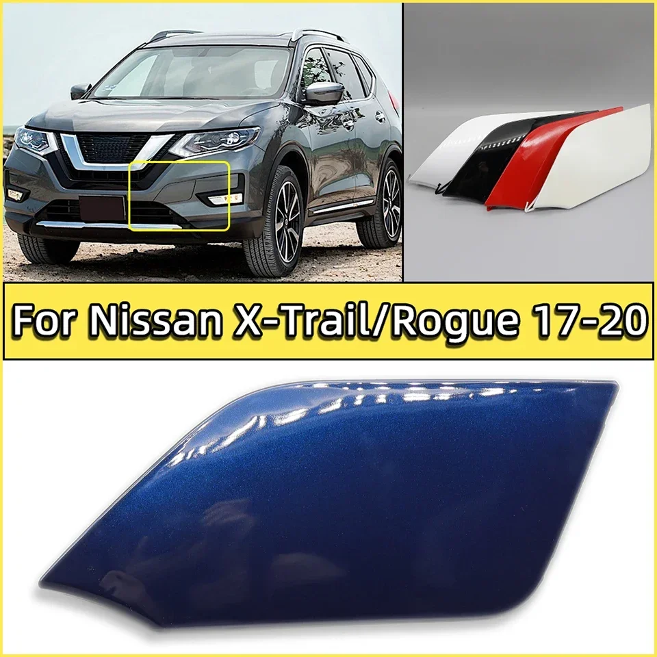 

Auto Front Bumper Tow Hook Eye Cover Lid for Nissan X-Trail Rogue 2017 2018 2019 2020 Hauling Towing Hook Trailer Cap Garnish