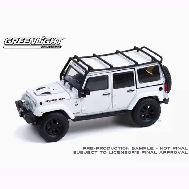 GreenLight-Jeep Wrangler Unlimited Rubicon X Modèle de voiture en alliage, Collection de leges, Décoration de vacances, Cadeaux de jouets, Échelle 1:43, 2014