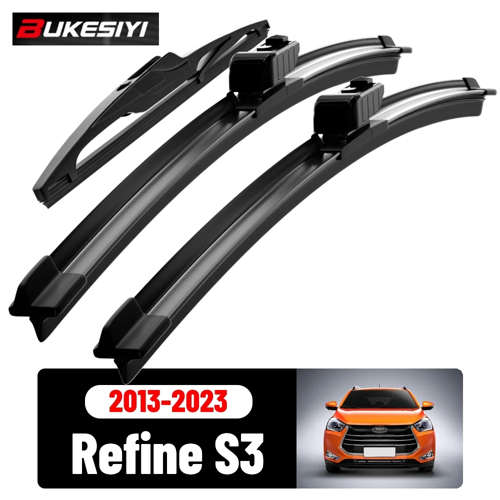 Front & Rear Wiper Blades Set For JAC Refine S3 2013-2023 2014 2015 2016 2017 Silent Windscreen Wipers Accessories 24