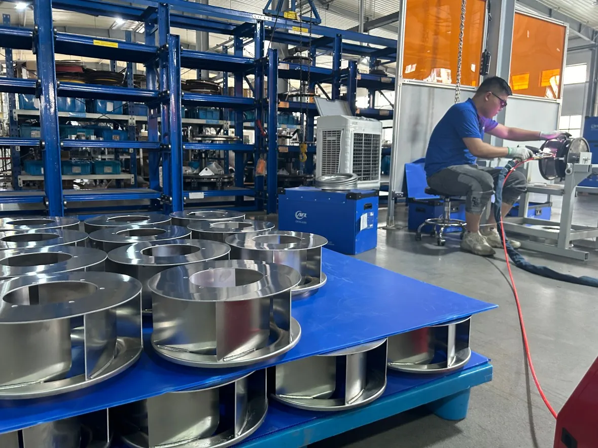 Seemtek 250mm Industrial Backward Curved Centrifugal Fan Impeller