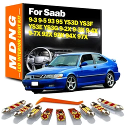 MDNG Canbus For Saab 9-3 9-5 93 95 9-2X 9-3X 9-4X 9-7X 92X 93X 94X 97X YS3D YS3F YS3E YS3G Car Bulbs Lamp LED Interior Light Kit