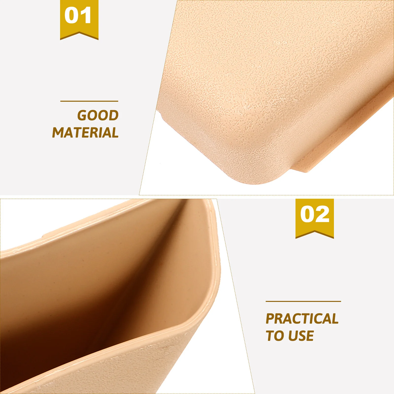 

2Pcs Car Storage Box Adhesive Organizer Minimalist Design Phone Glasses Holder Car Storage Box Sundries Organizer