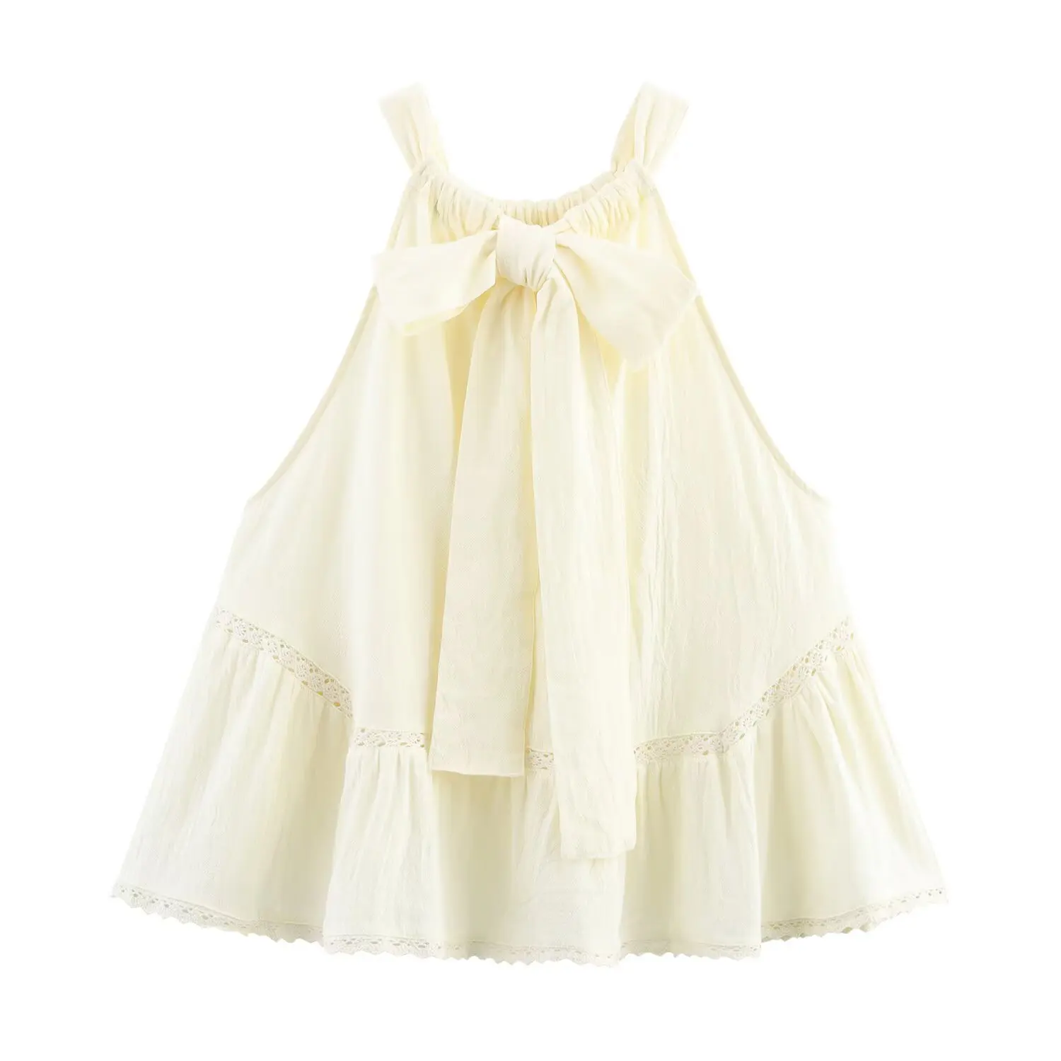 Maxdutti French Country Lazy Lace Stitching Sleeveless Shirt Women Minimalist Fashion Elegant Summer Shirt For Women Top