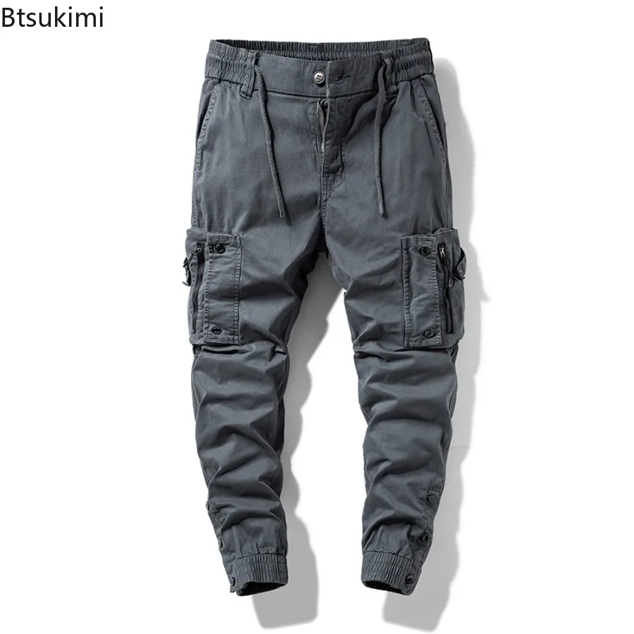 Cargo Pants Men's Jogging Casual Pants Comfortable Multi-pocket Outdoor Tactical Work Pants 2025 Streetwear Baggy Trousers Male