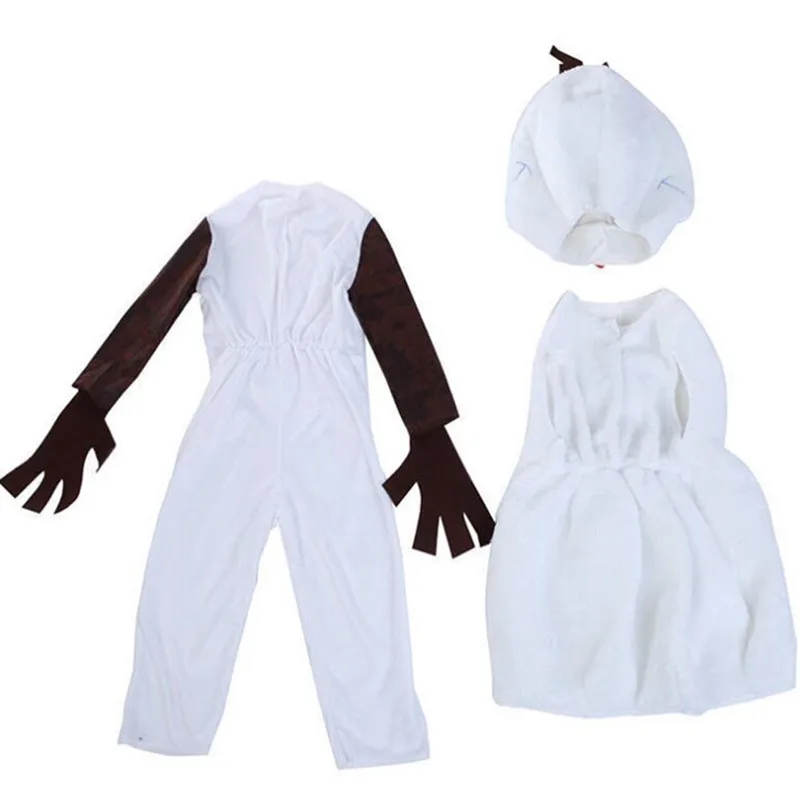 New Year's Olaf Character Costume for Kids Toddler Anime Fantasy Party Outfit Christmas Performance Costume with Hat and Vest view 5